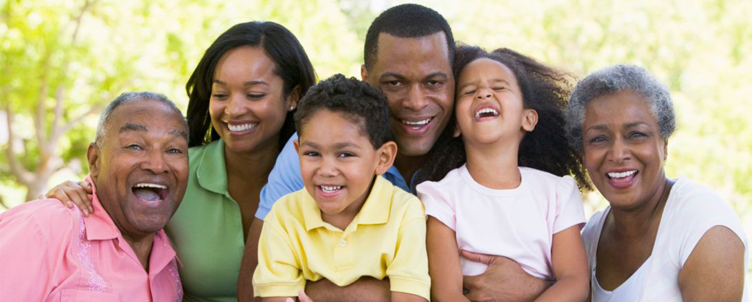 multi-generations in family portrait
